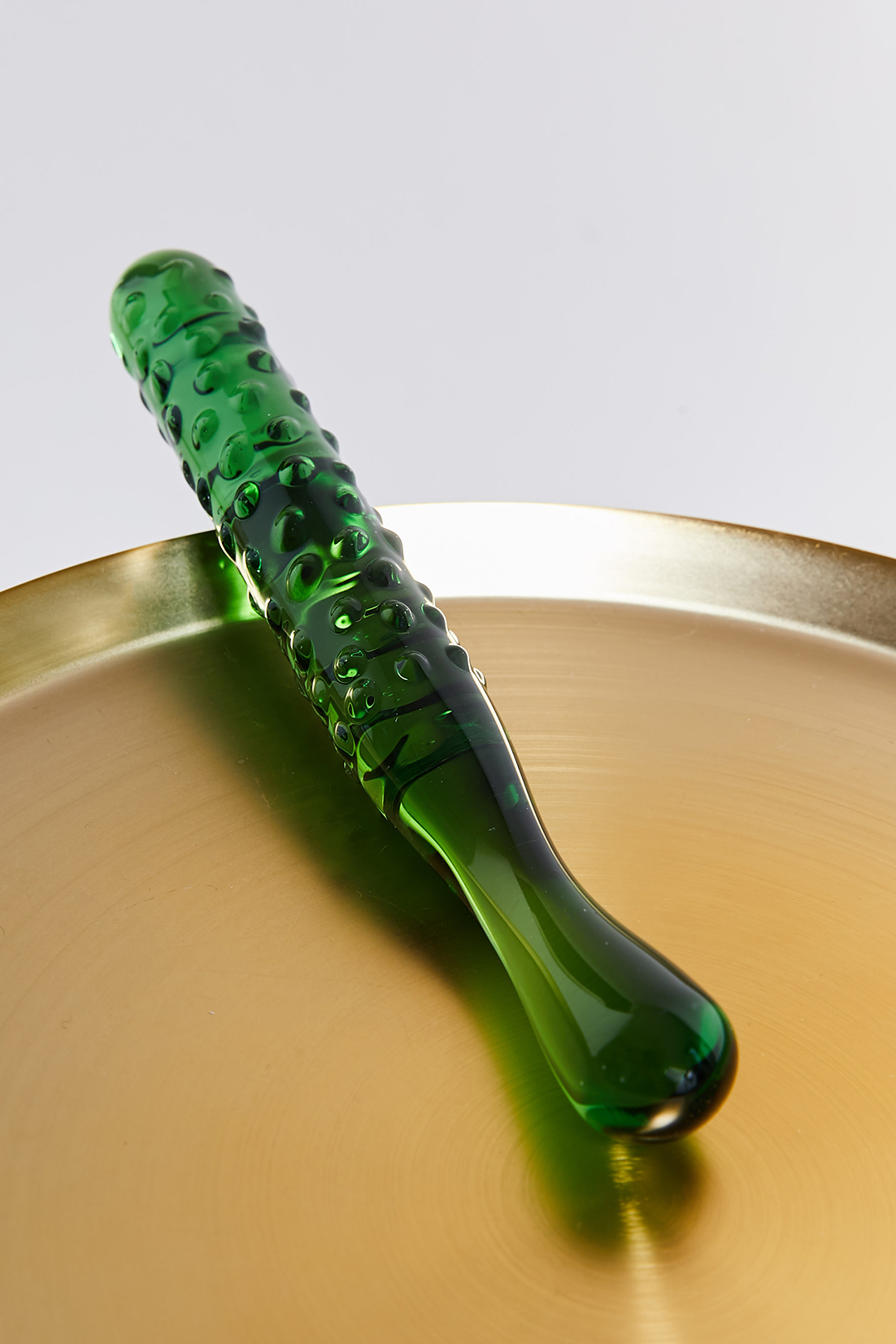 Dildo en verre Cornichon PRENDS TES VITAMINES