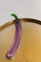 🍆  Dildo en verre Aubergine PRENDS TES VITAMINES