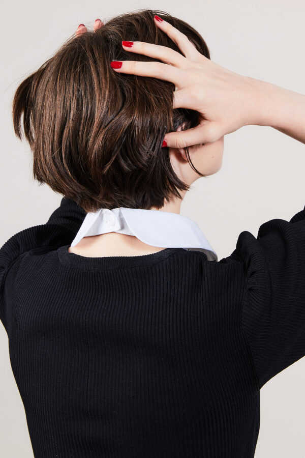 Col Claudine brodé MONTRE MOI TES SEINS À 16h08 🇫🇷