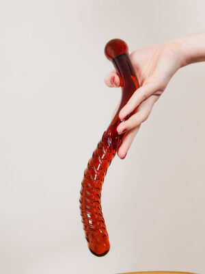 Dildo en verre LE ROUGE