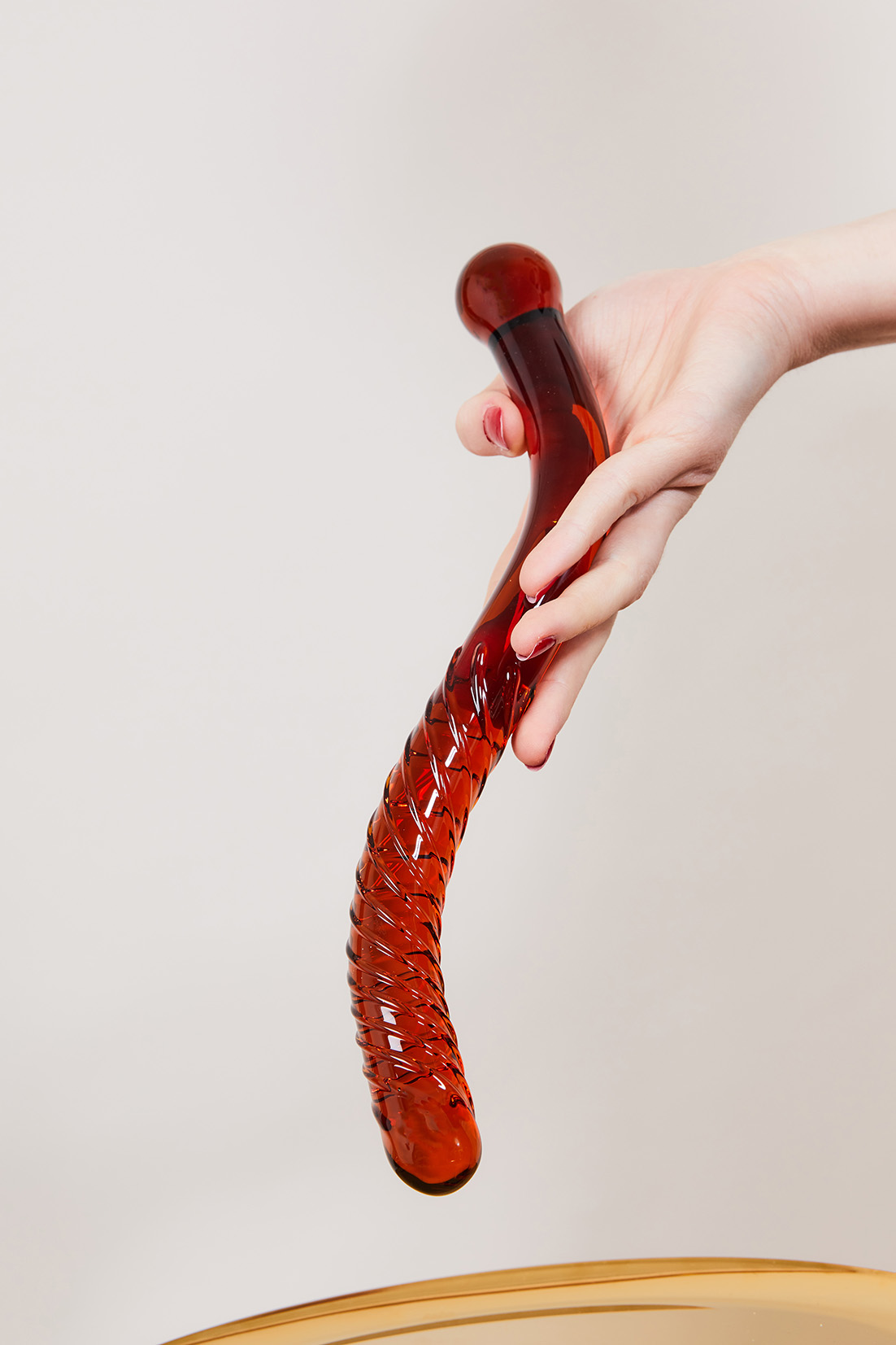 Dildo en verre LE ROUGE