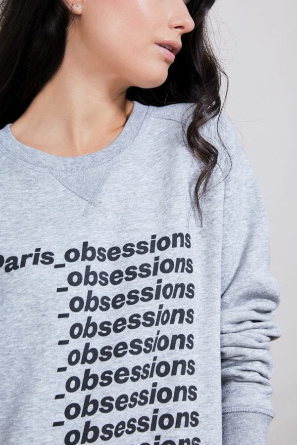 Grey SWEATER Unsixex  Paris_Obsessions  🇫🇷