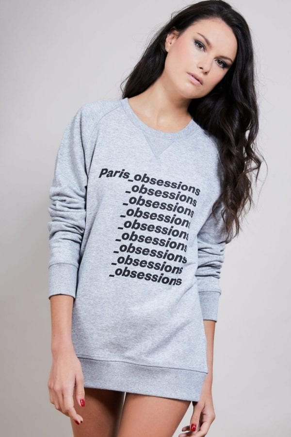 Grey SWEATER Unsixex  Paris_Obsessions  🇫🇷