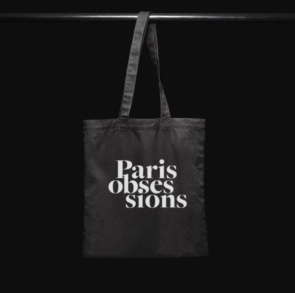 BLACK TOTE BAG Paris_Obsessions 🇫🇷