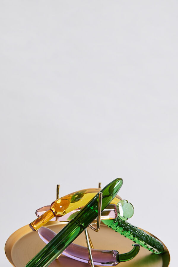 Dildo en verre Cornichon PRENDS TES VITAMINES