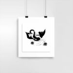 Illustration SWAN LADY x Catpurrrs 🇫🇷