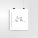Illustration TWINS x Catpurrrs 🇫🇷