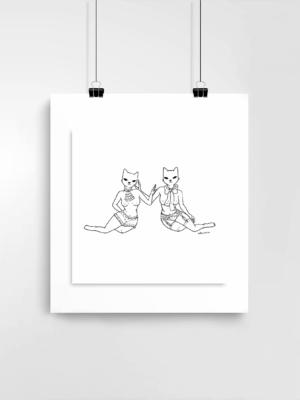 Illustration TWINS x Catpurrrs 🇫🇷