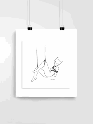 Illustration SHIBARI KITTY x Catpurrrs 🇫🇷
