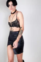 Mini-jupe Noire NORMA