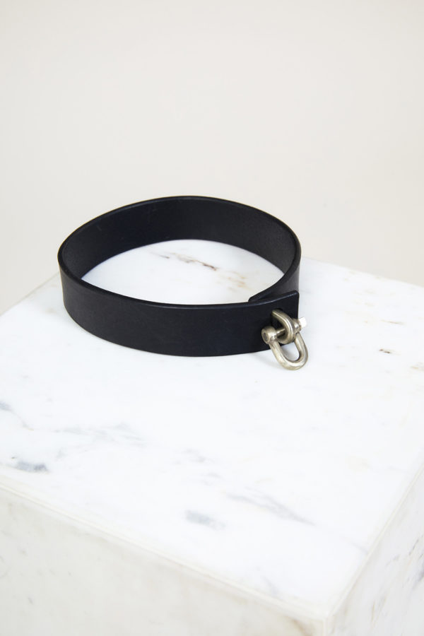 Collier LEATHER CHARM Choker 30mm  x Parts of 4