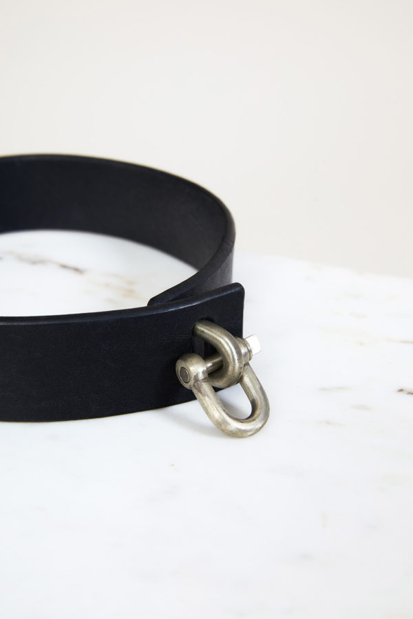 Collier LEATHER CHARM Choker 30mm  x Parts of 4