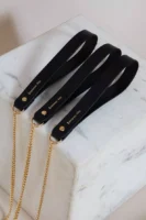 Laisse en cuir gravée EMMENEZ-MOI, 24k 🇫🇷