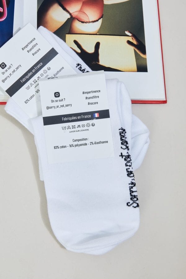 Chaussettes Homme CALL ME MONSIEUR x  Sorry or not sorry 🇫🇷