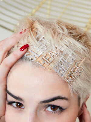 Barrette strass Gold HEAVEN