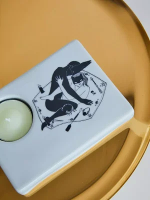 Bougeoir en porcelaine RITUAL x Catpurrrs 🇫🇷