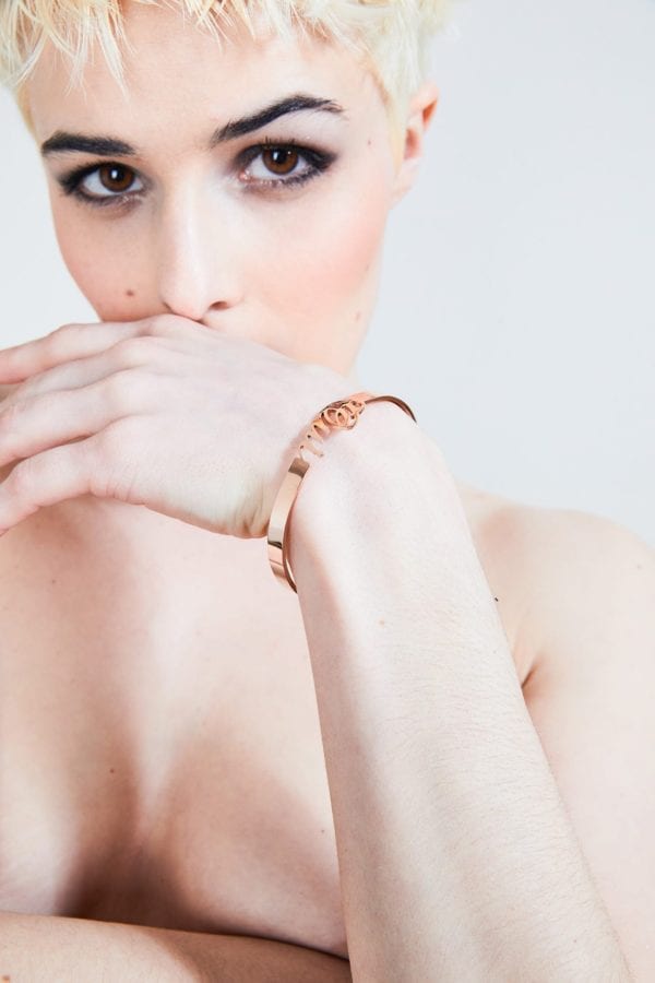 Bracelet #lesmotsdoux OUI Pink Gold