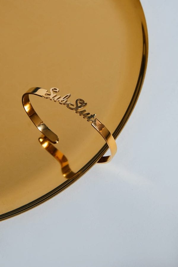 Bracelet #lesmotsdoux SUBSLUT Gold