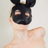 Masque Lapin en Cuir Noir LOVELY BUNNY