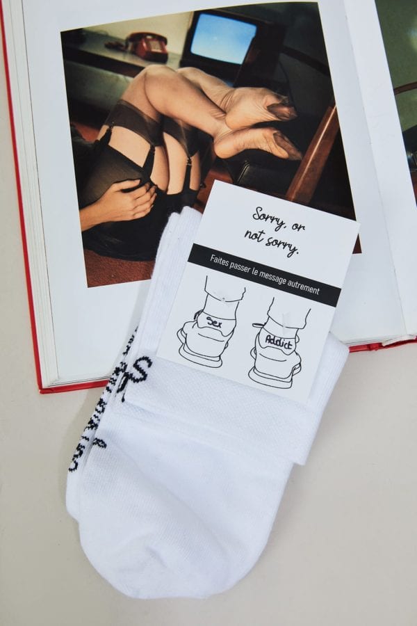 Chaussettes Femme SEX ADDICT x Sorry or not sorry 🇫🇷