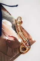 Dildo en verre irrisé FLEUR DE PAN