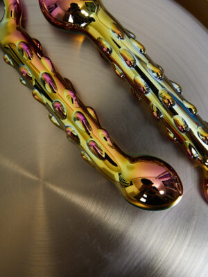 Dildo en verre multicolore LE FLAMBOYANT