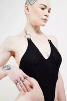 Body noir en tulle PAR EN DESSOUS