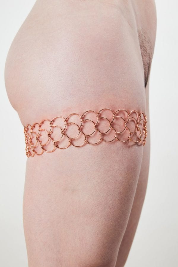 Cilice de cuisse Pink Gold OLD TROUBLE triple rang