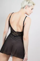 Nuisette voile et dentelle CHATEAU MARMONT x Audace