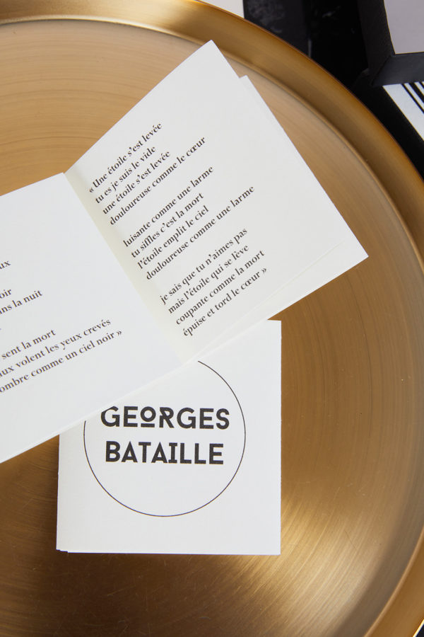 Black Box GEORGES BATAILLE x Maison Dagoit 🇫🇷