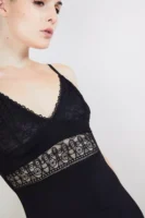 Nuisette en lycra Noire LA VALSE DE MELODY