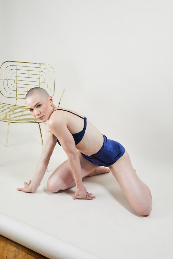 Culotte Taille Haute BLUE VELVET x Superbe Paris