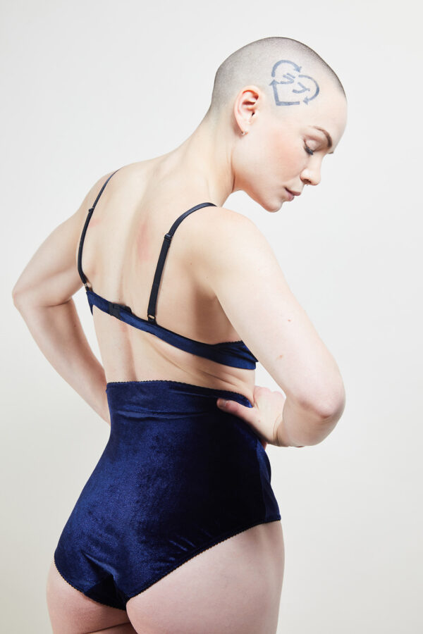 Culotte Taille Haute BLUE VELVET x Superbe Paris