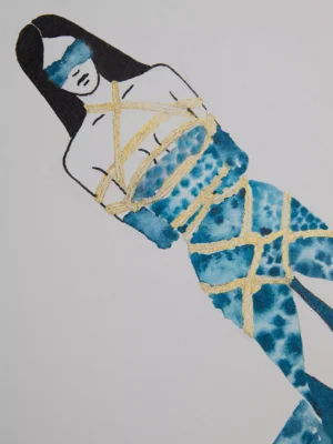 Aquarelle HISTOIRE D'EAU N°9 x Céline Achour 🇫🇷