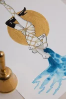 Aquarelle HISTOIRE D'EAU N°26 x Céline Achour 🇫🇷