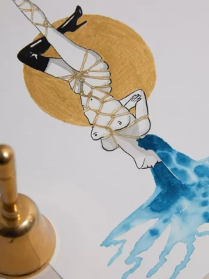 Aquarelle HISTOIRE D'EAU N°26 x Céline Achour 🇫🇷