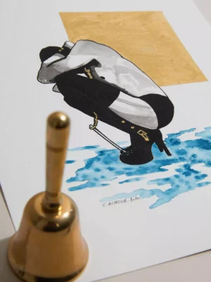 Aquarelle HISTOIRE D'EAU N°29 x Céline Achour 🇫🇷