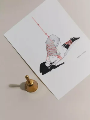 Aquarelle L'AUTRUCHE x Céline Achour 🇫🇷