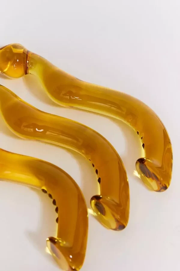 Dildo en verre jaune SQUIRTY PARTY