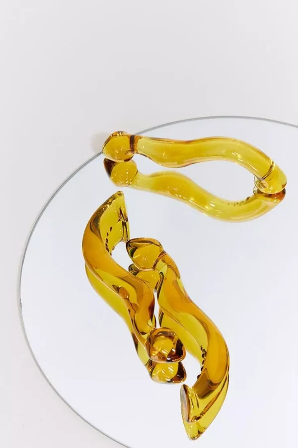 Dildo en verre jaune SQUIRTY PARTY