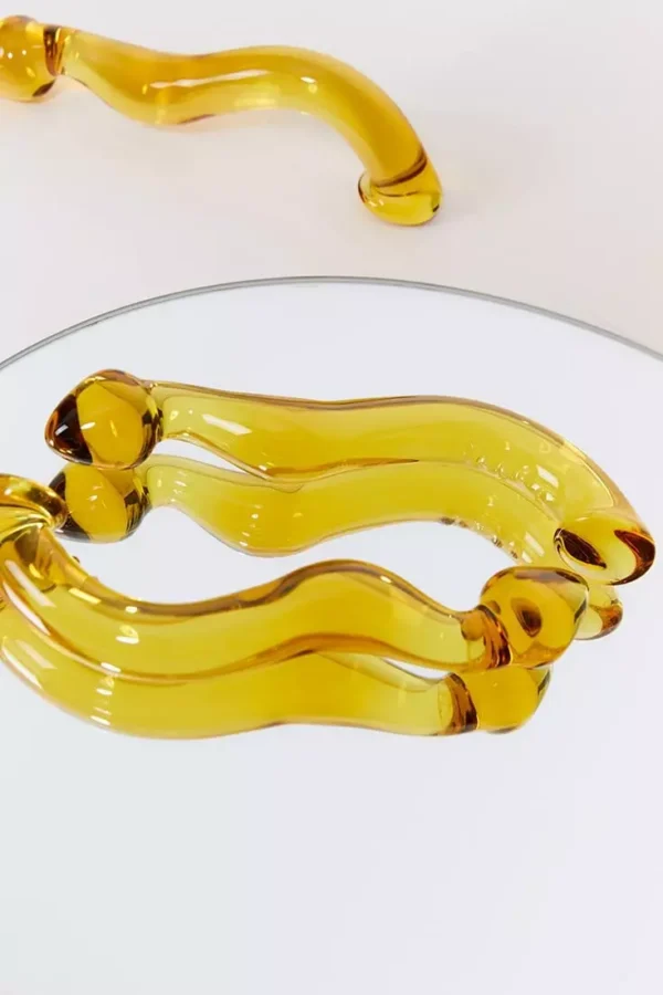 Dildo en verre jaune SQUIRTY PARTY