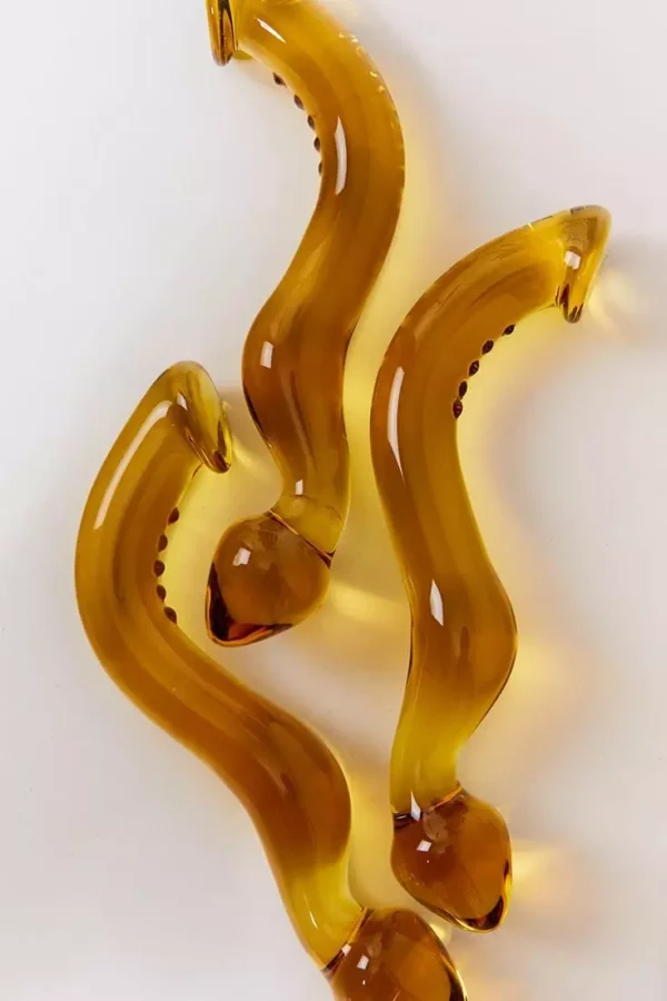 Dildo en verre jaune SQUIRTY PARTY