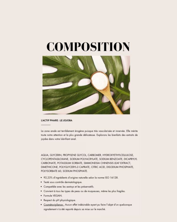 LUBRIFIANT ANAL confort et performance x YESforLOV 🇫🇷