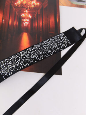 Choker noir RAINDROPS x Mondin
