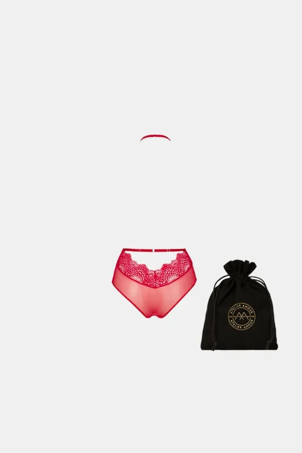 Tanga NOMMÉE DÉSIR Rouge x Atelier Amour