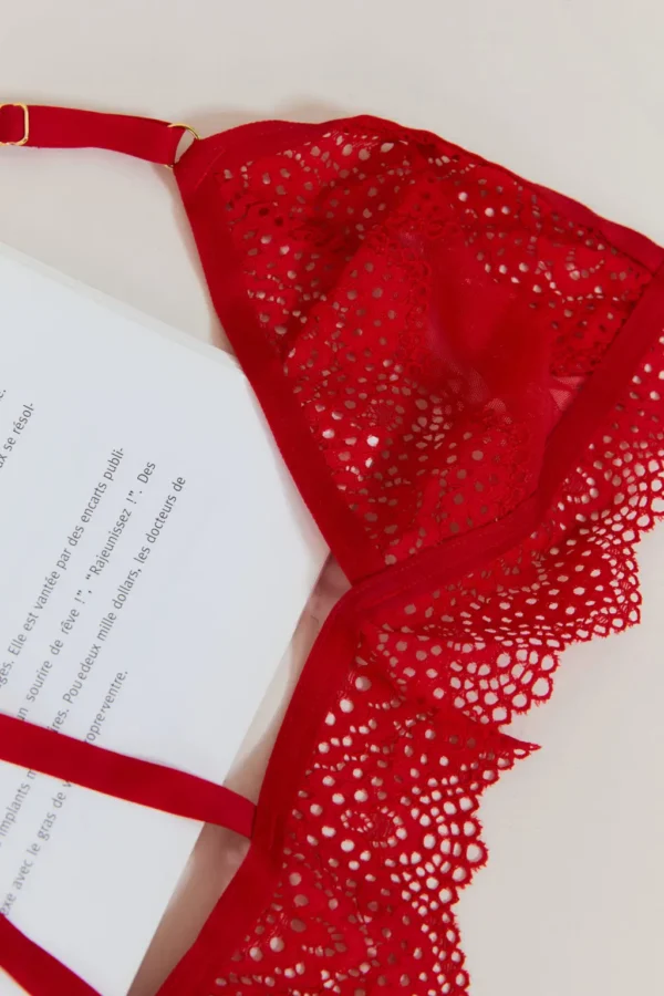 Soutien-Gorge NOMMÉE DÉSIR Rouge x Atelier Amour