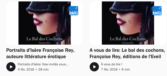 Découvrir les podcast sur Francoise Rey ! 