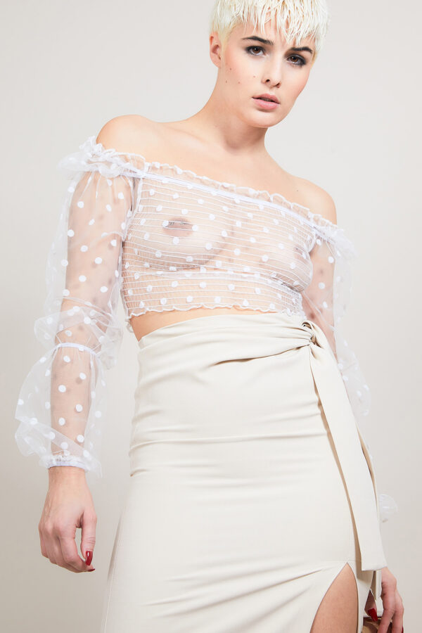 Top en tulle transparent AMANDA