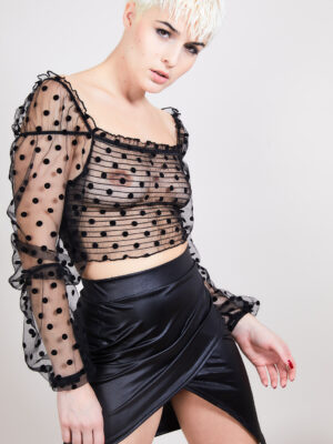 Top en tulle transparent AMANDA