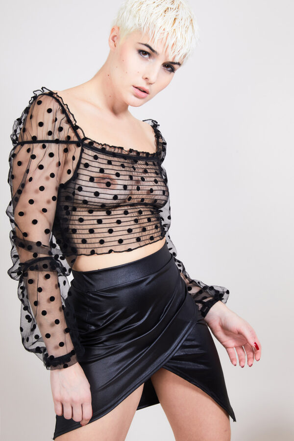 Top en tulle transparent AMANDA